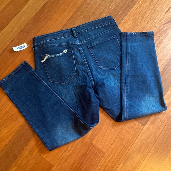 Old Navy High Rise Womens Power Straight Jeans w/Secret Slim Pockets - Sz 14 - Picture 5 of 11